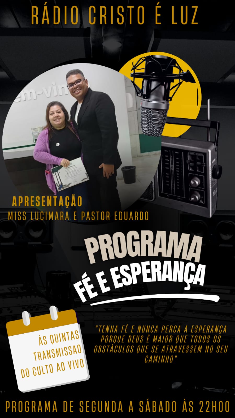 PASTOR EDUARDO ALVE  E MISSIONARIA  LUCIMARA   ALVES
